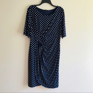 FOREVER 21 Jersey Sheath Polka Dot Dress